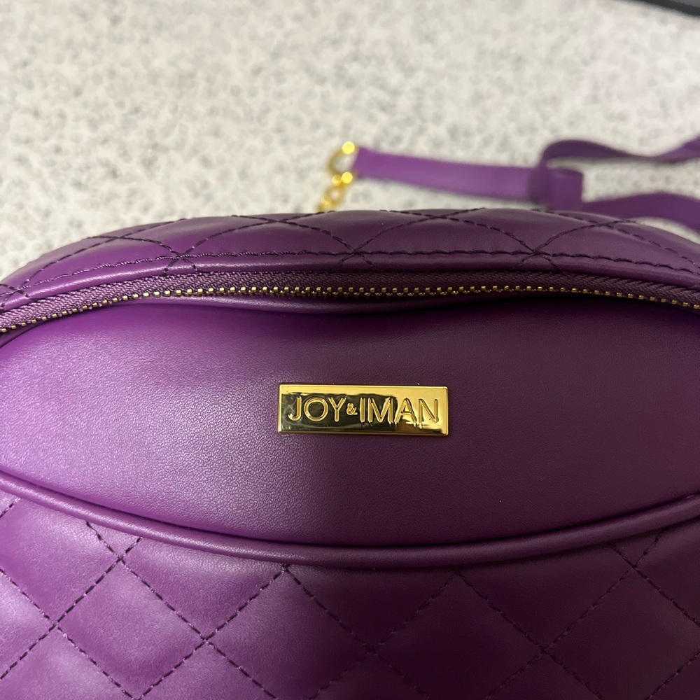 Joy & Iman Luxurious Purple Crossbody Bag